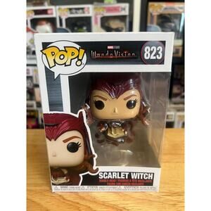 VAULTED Scarlet Witch w/ Darkhold Funko Pop Bobblehead #823 Marvel Wandavision